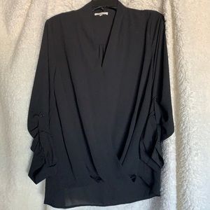 Nordstrom Pleione black blouse